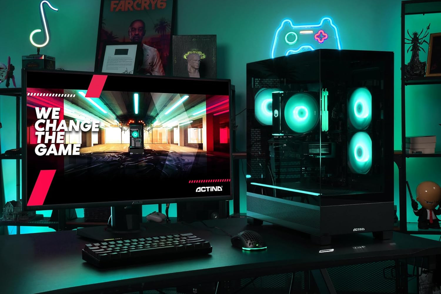 View 12400F/32GB/1TB/RTX4060TI/600W