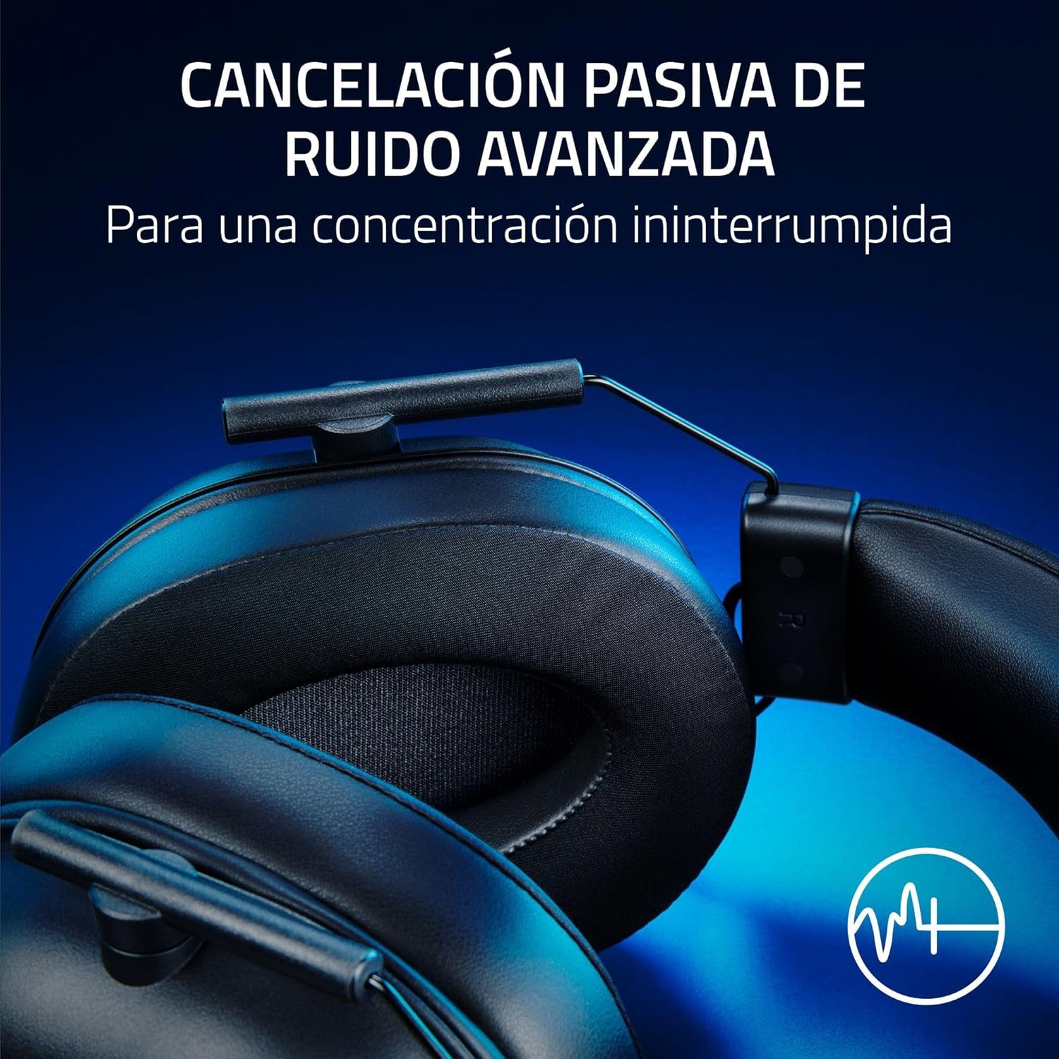Razer Blackshark V2 X (Playstation) - Auriculares Con Cable Para Consola Playstation (PS5) (240G, Micrófono Cardioide, Diafragmas De 50Mm, Cancelación Pasiva Del Ruido, Conector De 3,5 Mm, PC) Negro