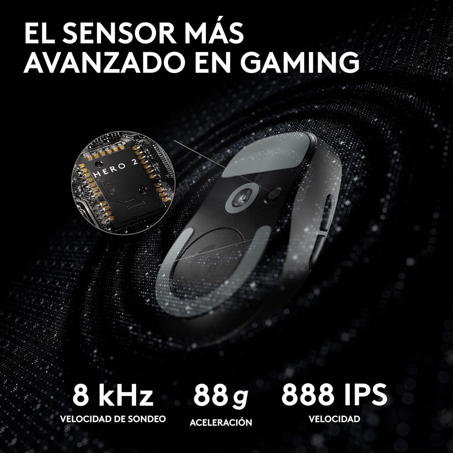 Logitech G PRO X SUPERLIGHT 2, Ratón Inalámbrico Para Gamingratón Pro-Grade De 60 G Con 5 Botones Programables, Sensor De 44 000 DPI, Velocidad De Respuesta De 8 Khz, Carga USB-C Para Pc/Mac - Negro