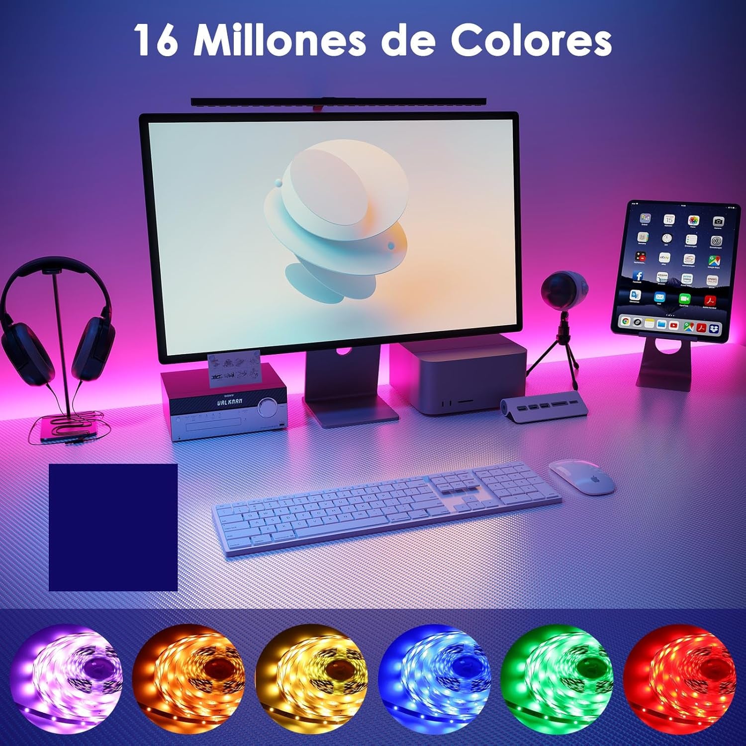 Tira LED 5M, 30 Led/Metro, 24V RGB Luces LED, 150 LED, APP Y Mando a Distancia, Modo De Música, LED Para Habitación, Sala, Cocina, Dormitorio, Bar, Fiesta